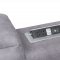 Hosta Power Motion Sectional 52485 in Gray Fabric by Acme