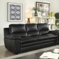 Mirielle Sofa CM6502 in Black Top Grain Leather w/Options