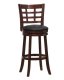 Set of 2 Dark Cherry Edmond Swivel Pub Chair