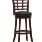 Set of 2 Dark Cherry Edmond Swivel Pub Chair