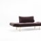 Zeal Deluxe Daybed in Dark Gray w/Brass Leg Velvet by Innovation