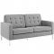 Loft EEI-2052-LGR Sofa in Gray Fabric by Modway w/Options