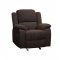 Madden Motion Sofa 55445 in Brown Chenille by Acme w/Options