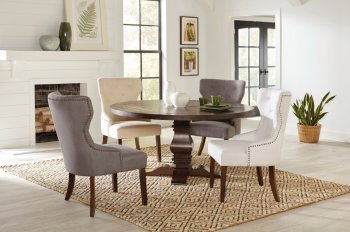 Florenece Dining Table 180310 - Rustic Brown - Coaster w/Options [CRDS-180310-Florence]