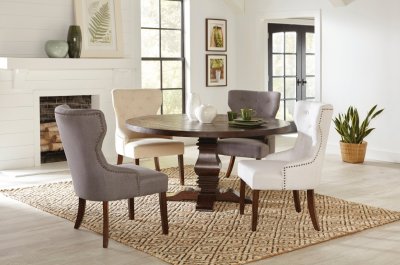 Florenece Dining Table 180310 - Rustic Brown - Coaster w/Options