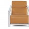 Erika Chair in Camel Leather w/Optional Ottoman by Whiteline