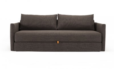 Tripi Sofa Bed in Kenya Taupe Fabric by Innovation w/Options