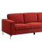 Kallie Sofa CM6848 in Red Flannelette Fabric w/Options