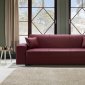 Kobe Santa Glory Burgundy Sofa Bed in PU by Istikbal w/Options