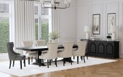 Florence Dining Table 115531 Distressed Black -Coaster w/Options