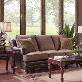 6900 Sofa in Dark Mocha Chenille Fabric w/Options