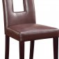 DG072DC-BR Dining Chair Set of 4 in Brown PU by Global