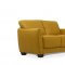 Valeria Sofa 54945 in Mustard Leather by Mi Piace w/Options