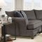 Albany Sectional Sofa 53835 in Grey Fabric by Acme w/Options