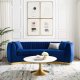 Resolute Sofa in Navy Velvet Fabric by Modway