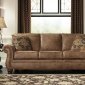 Larkinhurst Queen Sofa Sleeper in Earth Faux Leather by Ashley