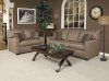 Olive Fabric Modern Sofa & Loveseat w/Options