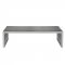 Eldert Gridiron Bench EB59SSP in Polished Steel by LeisureMod