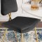 Ponder Bar Stool Set of 2 in Black Velvet by Modway