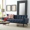 Delve Sofa in Blue Vinyl by Modway w/Options