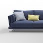 Luca Sectional Sofa in Dark Fabric by VIG