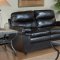 1010 Sofa in Black Bonded Leather w/Options