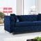 Scarlett Sofa 663 in Navy Velvet Fabric by Meridian w/Options