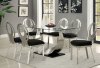 Orla CM3726T Dining Room 7Pc Set in Metal & Glass