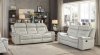 Darwan Recliner Sofa & & Loveseat 9999GY Light Gray Homelegance