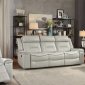 Darwan Recliner Sofa 9999GY in Light Gray by Homelegance