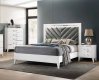 Chelsie 5Pc Bedroom Set 27390 in White & Gray w/Options