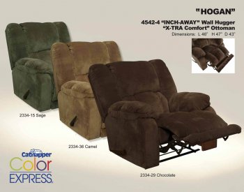 Choice of Color Fabric Hogan Modern Recliner [CNR-4542 Hogan]