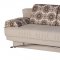 Fantasy Daisy Cream Sofa Bed in Fabric by Sunset w/Options