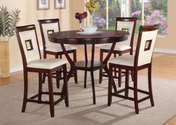 71605 Oswell Counter Height 5Pc Dining Set by Acme [AMDS-71605-71607 Oswell]