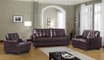 Mellisa Modern Sofa Bonded Leather w/Optional Loveseat & Chair [ADS-Mellisa]