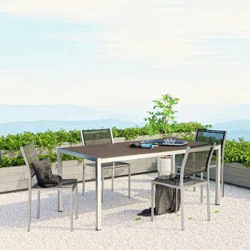 Shore Outdoor Patio Dining 5Pc Set EEI-2482 by Modway [MWOUT-EEI-2482-Shore]