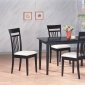 Espresso Finish Modern 5 Pc Dinette Set