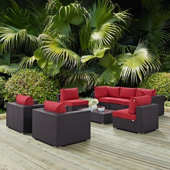 Convene Outdoor Patio Sectional Set 8Pc EEI-2203 by Modway [MWOUT-EEI-2203-Convene]