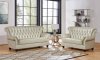 U8630 Sofa in Pearl Leather Gel by Global w/Options