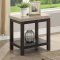 Calgary Coffee & 2 End Table Set CM4861 in Dark Walnut w/Options