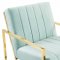 Inspire Accent Chair in Mint Velvet by Modway