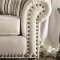 Calloway Sofa SM8111 in Ivory Chenille Fabric w/Options