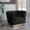 Bellini Sofa 669 in Black Velvet Fabric by Meridian w/Options