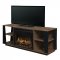 Arlo Electric Fireplace Media Console Walnut by Dimplex w/Logs