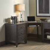 Autumn Oaks II Corner Office Desk 530-HO in Black by Liberty