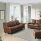 Napa Sofa & Loveseat Set Leather Italia in Peanut w/Options