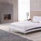 Kiro Bed White & Black Leatherette by American Eagle