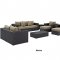 Convene Outdoor Patio Sofa Set 9Pc 2161 Choice of Color - Modway