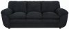 Black Fabric Contemporary Sofa & Loveseat Set w/Options