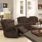 Reige 601594 Motion Sofa in Chocolate Fabric - Coaster w/Options